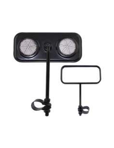 Rectangle Mirror Black Black Reflectors.